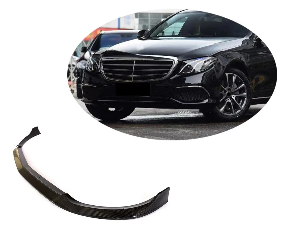 Carbon Fiber W213 E500 Front Lip for W213 E300 E350 E400 E500 Sedan 4 Door 2016-2018